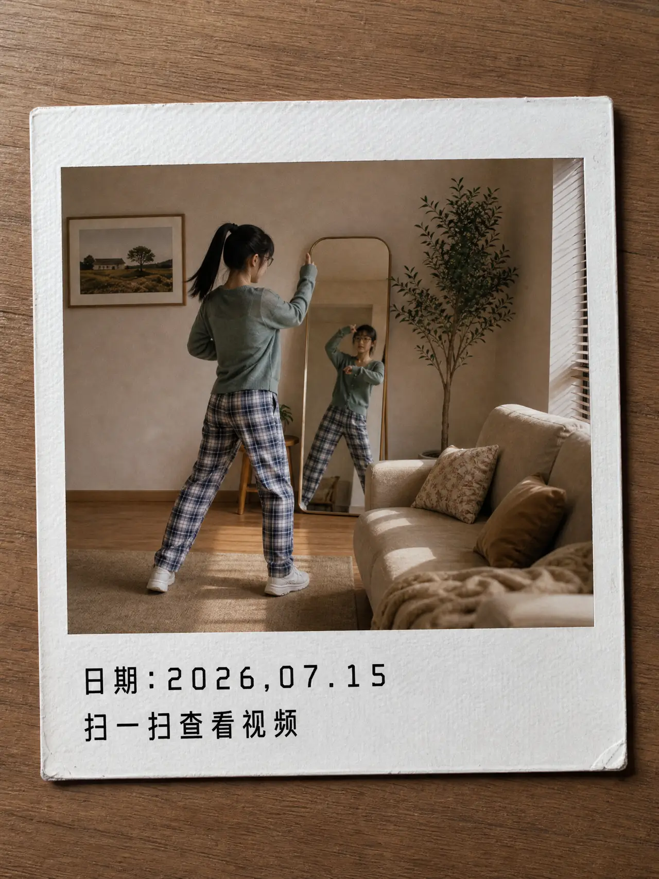 没有边界感的爸爸|拍立得照片