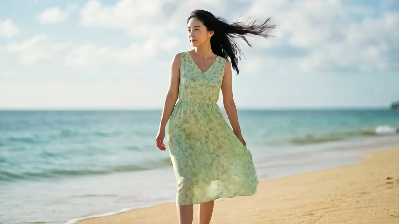 春夏电商休闲品牌女装产品广告MV｜视频节点 22