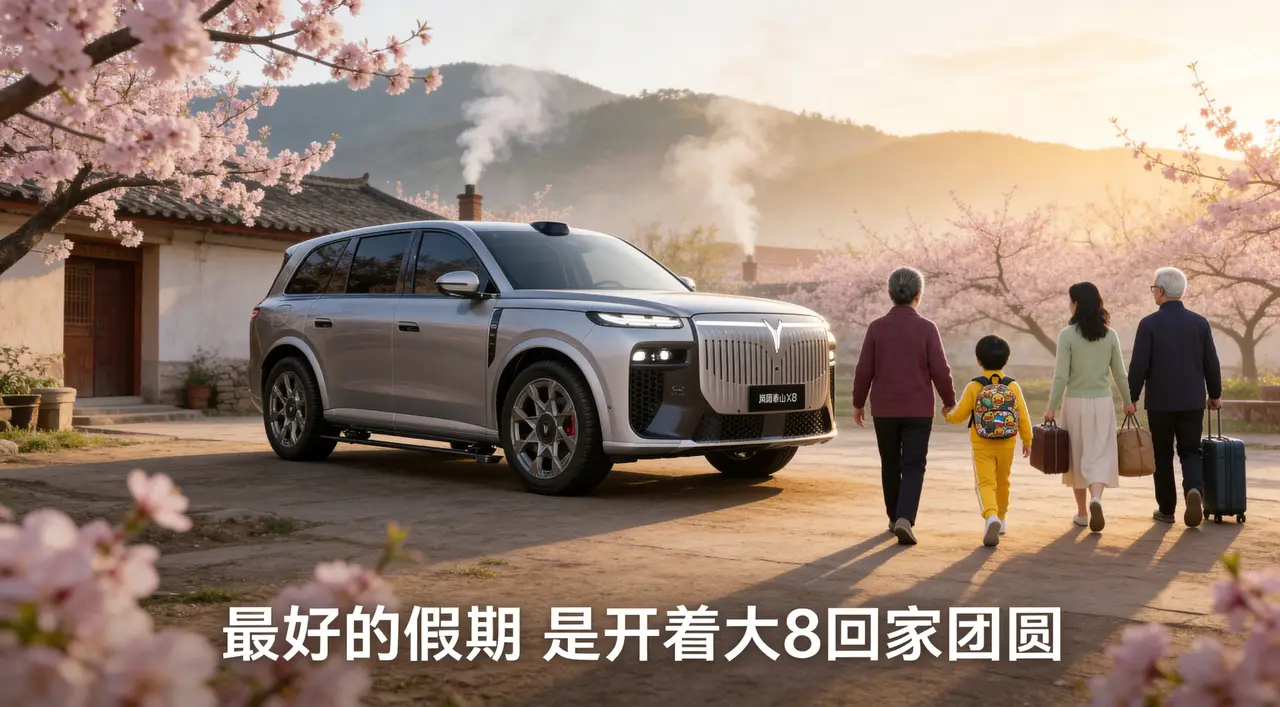 庭院级大五座SUV 岚图泰山X8「五一千里赴春约」｜图片节点 6