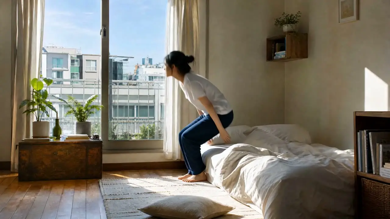 允许自己暂停赶路的日子｜分镜6·新的一天·清晨拉开窗帘