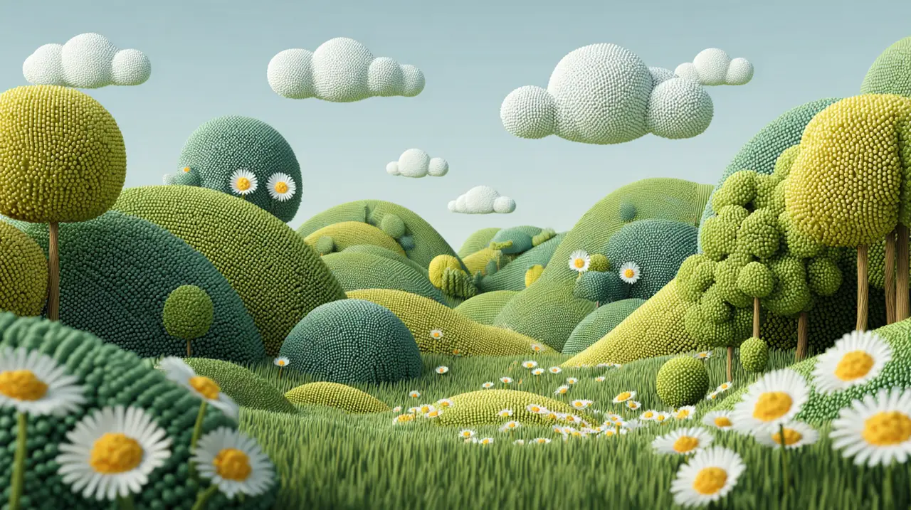 3D插画儿童治愈插春游短片｜图片节点 4