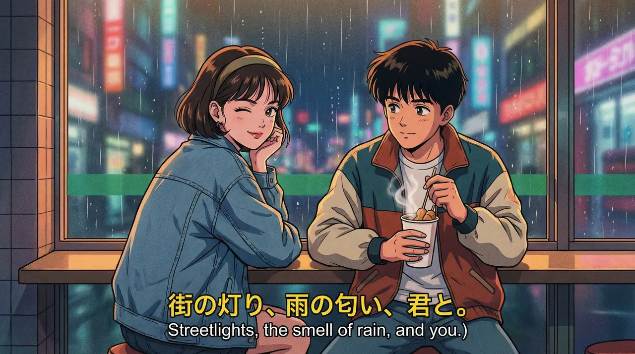 《3:00 AM 便利店》🍓复古像素风牛奶广告|分镜 #9