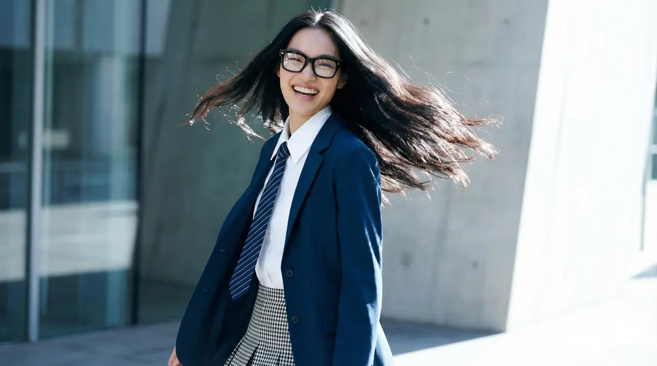 春夏电商英伦学院风女装产品广告MV｜图片节点 31