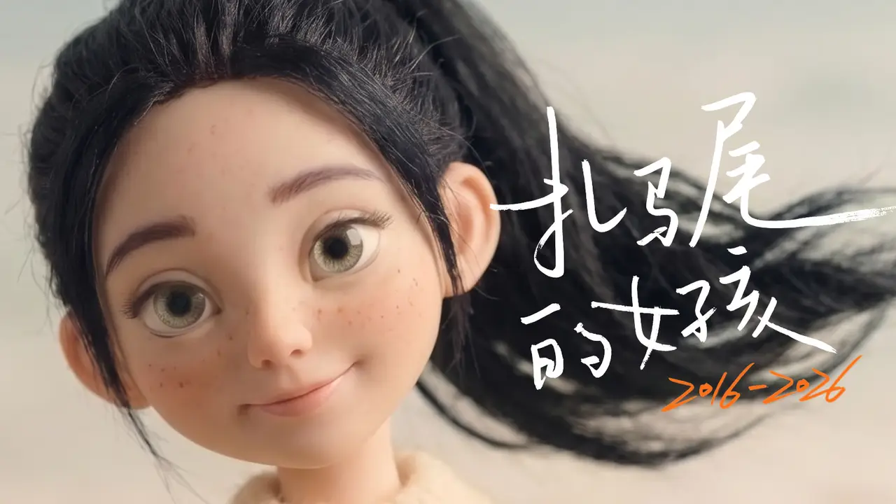 扎马尾的女孩