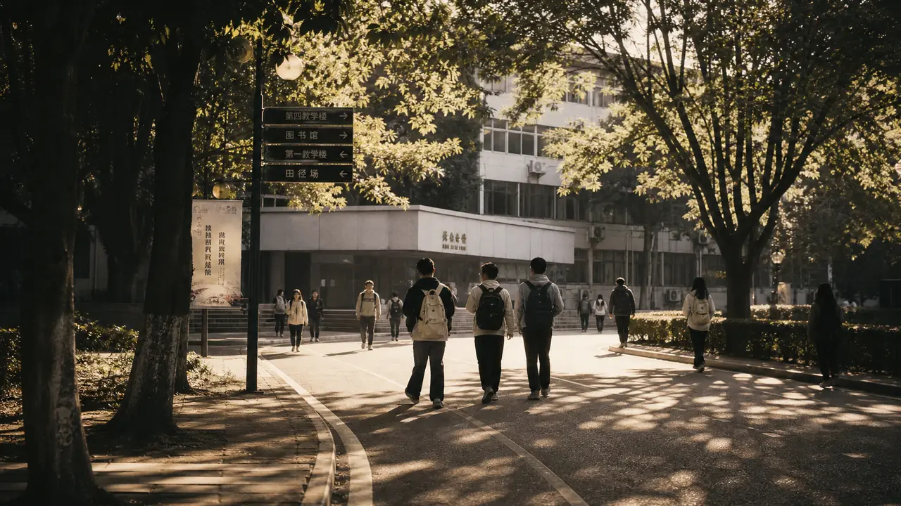 再迟到一次|场景锚点-校园主路