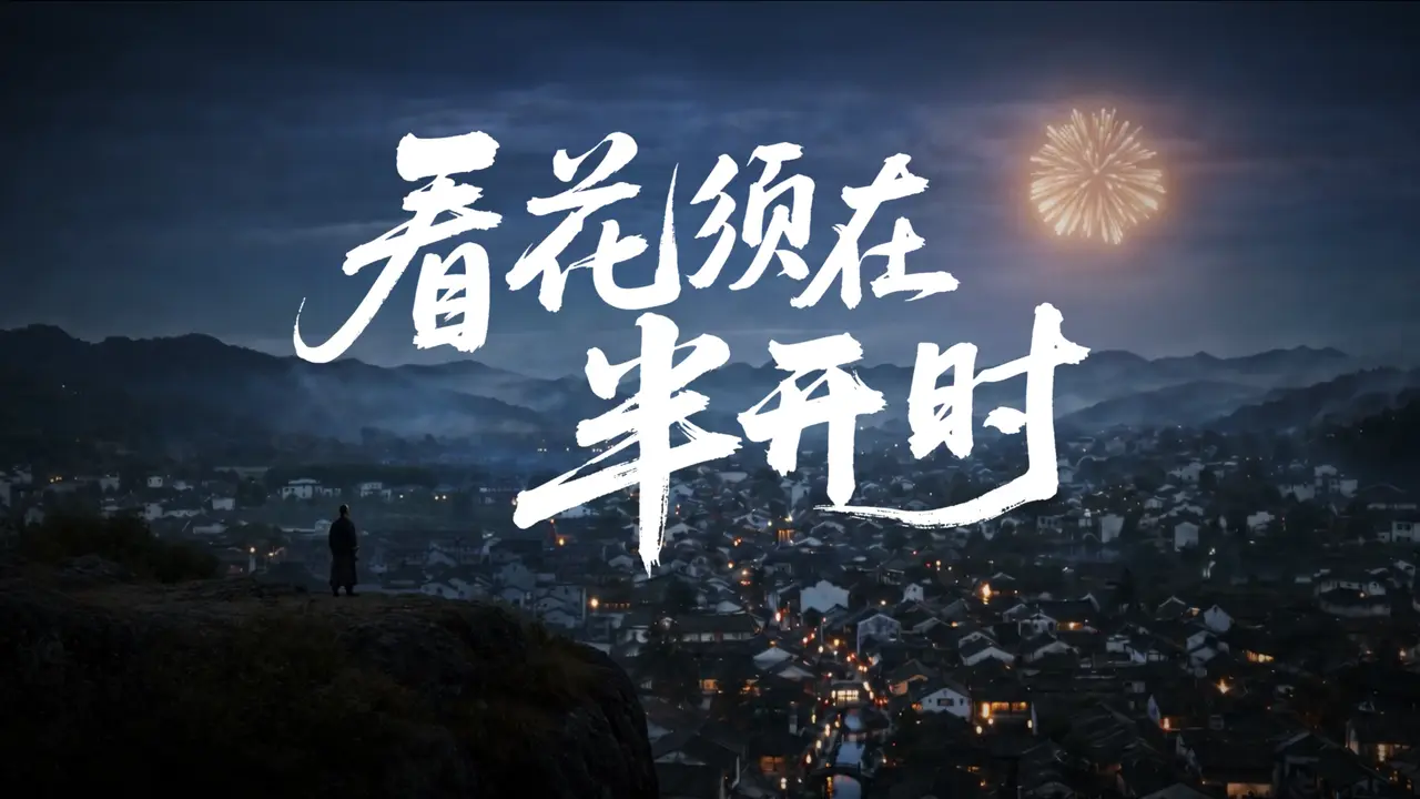 看花须在半开时