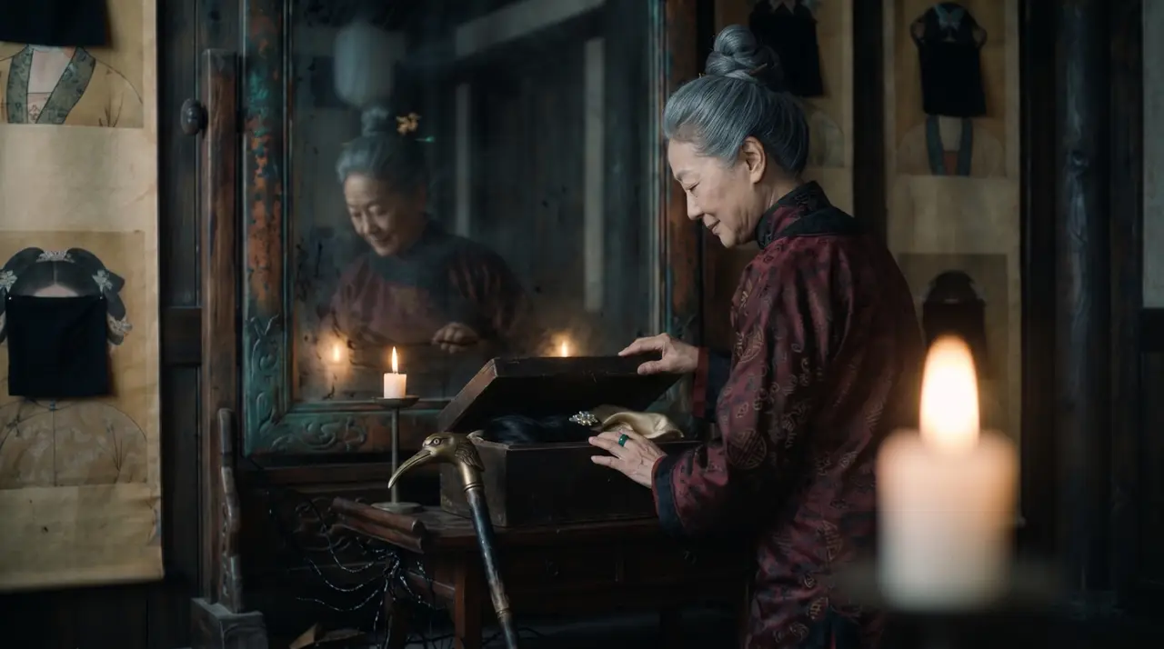 《照骨》预告片-中式恐怖|资产22_沈老夫人封发入匣关键帧
