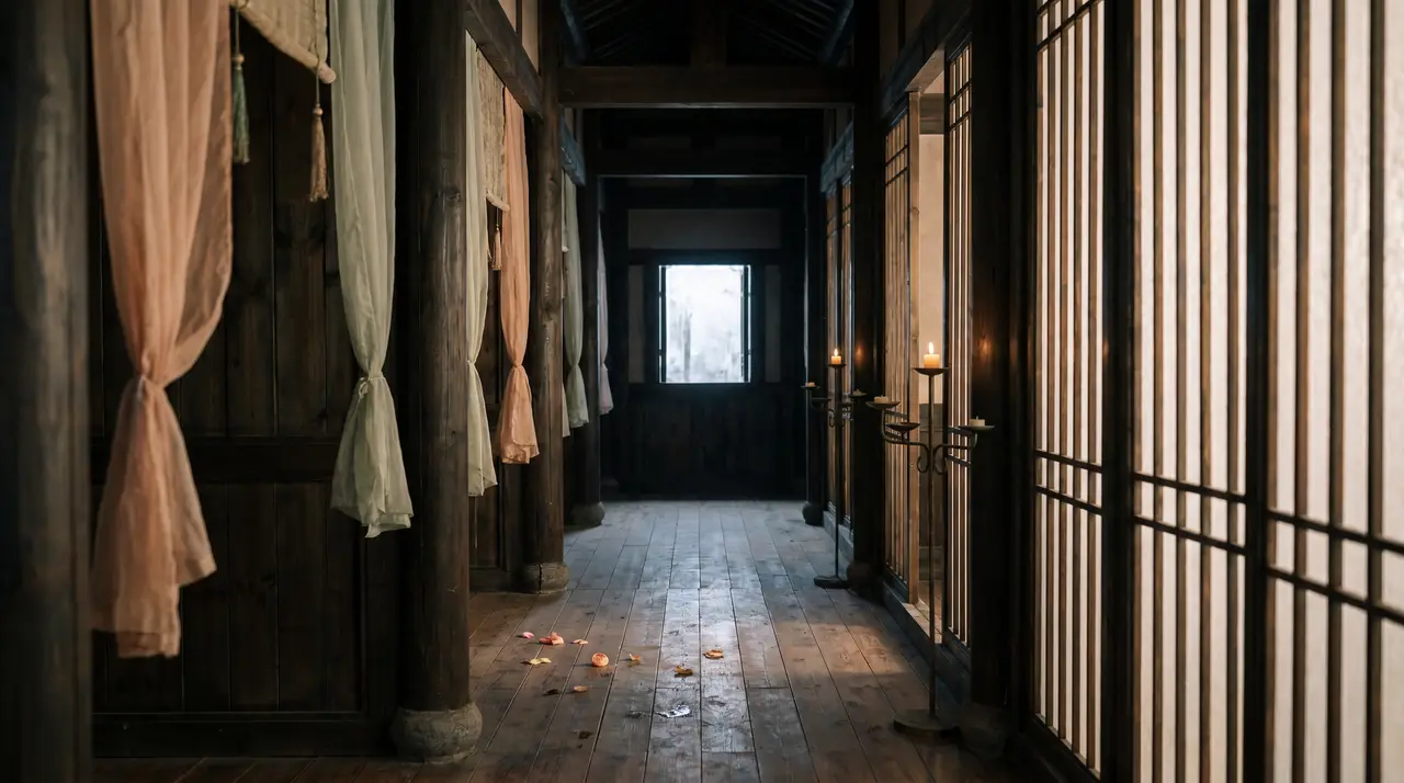 《照骨》预告片-中式恐怖|资产05_纸门长廊场景母版
