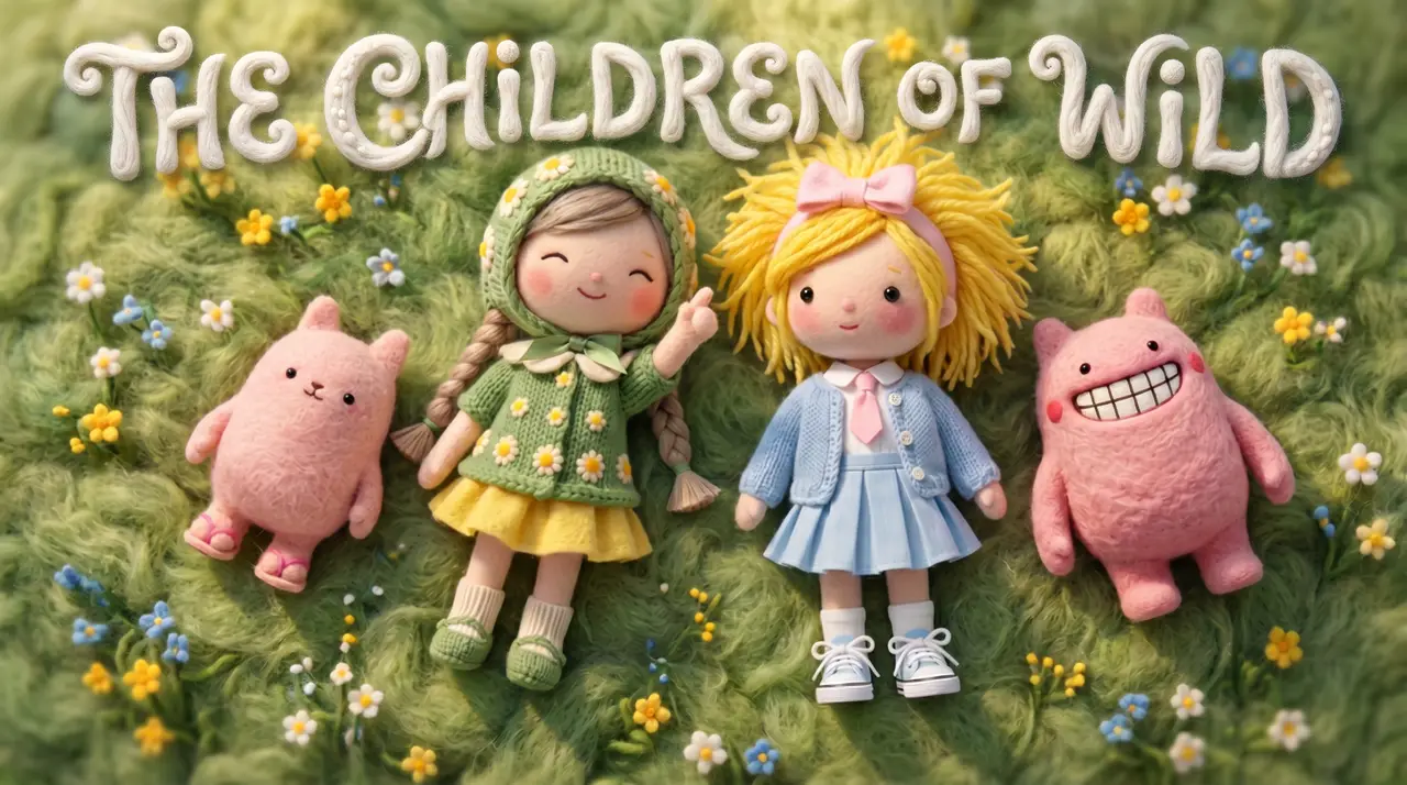 羊毛毡治愈动画🌱The children of Wild｜图片节点 13