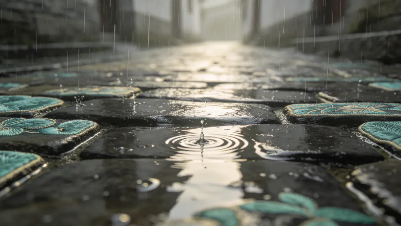 丝音入梦｜苏州平江路·雨巷 石板路特写