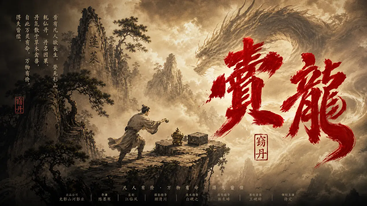 《窃丹-卖龙》中式志怪/克苏鲁公路片，pv先导片｜图片节点 2