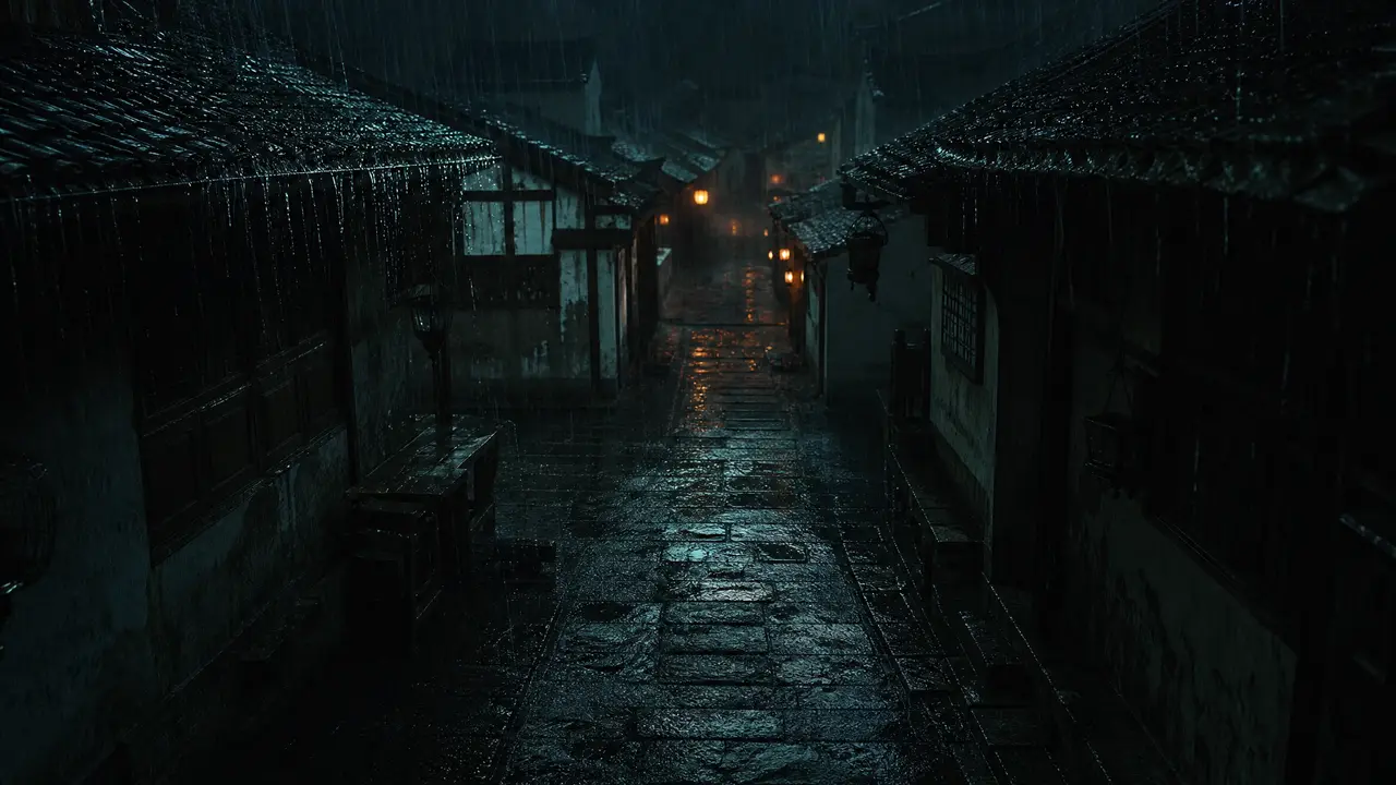 《山海妖铃》第一集|SC02·夜间雨巷(重建·16:9)