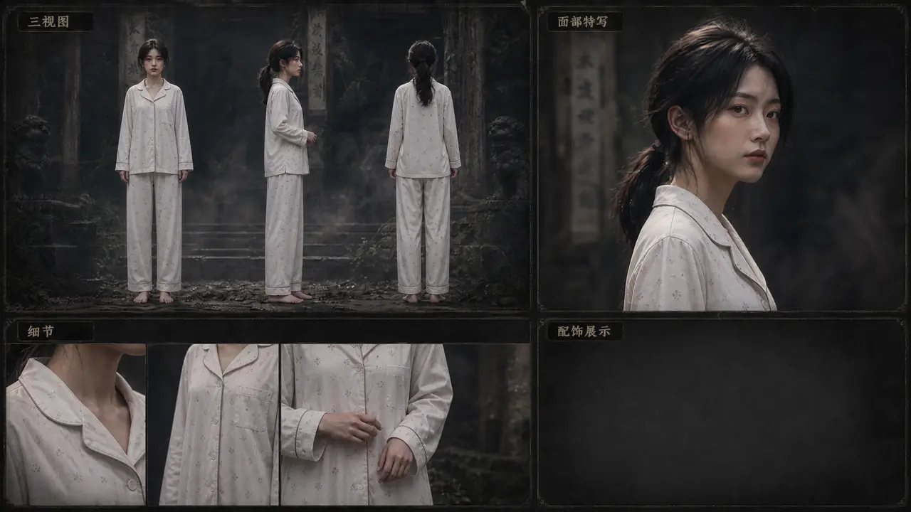 AIGC 微恐短片｜【红衿锢・第1话】｜图片节点 6