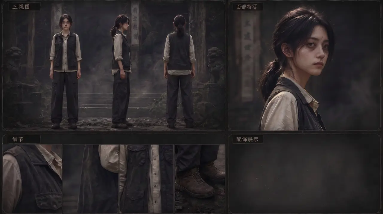 AIGC 微恐短片｜【红衿锢・第4话】｜图片节点 6