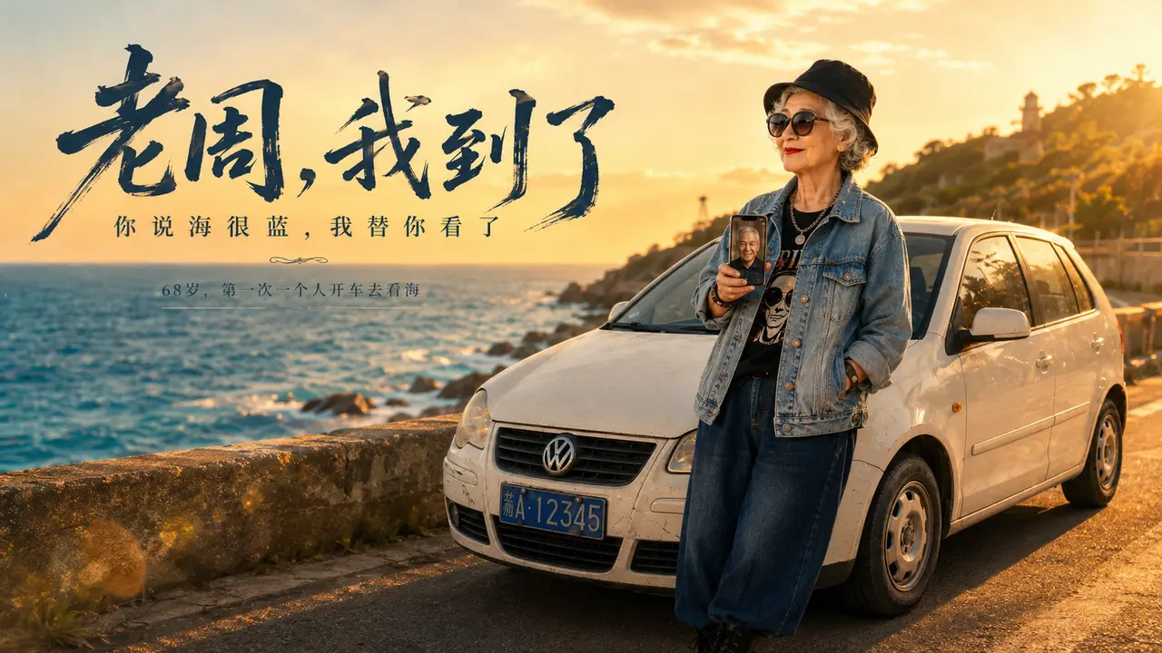 老周，我到了