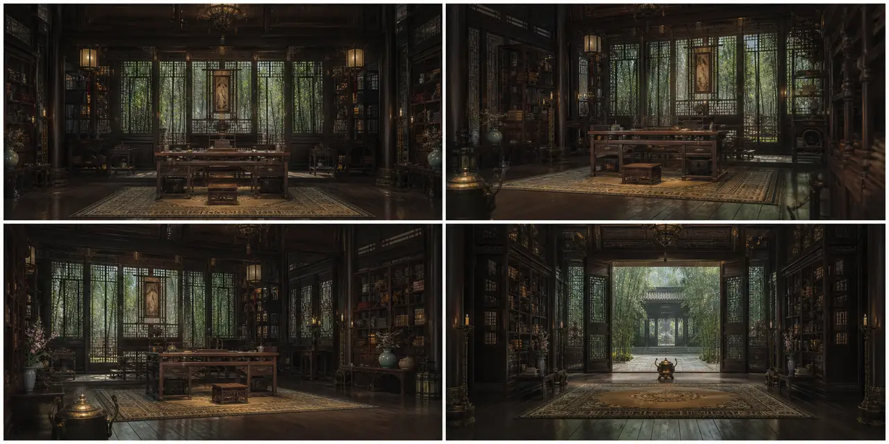 古风短剧《读心王爷影后要和离》创作全流程丨含封面工作流|摄政王府书房