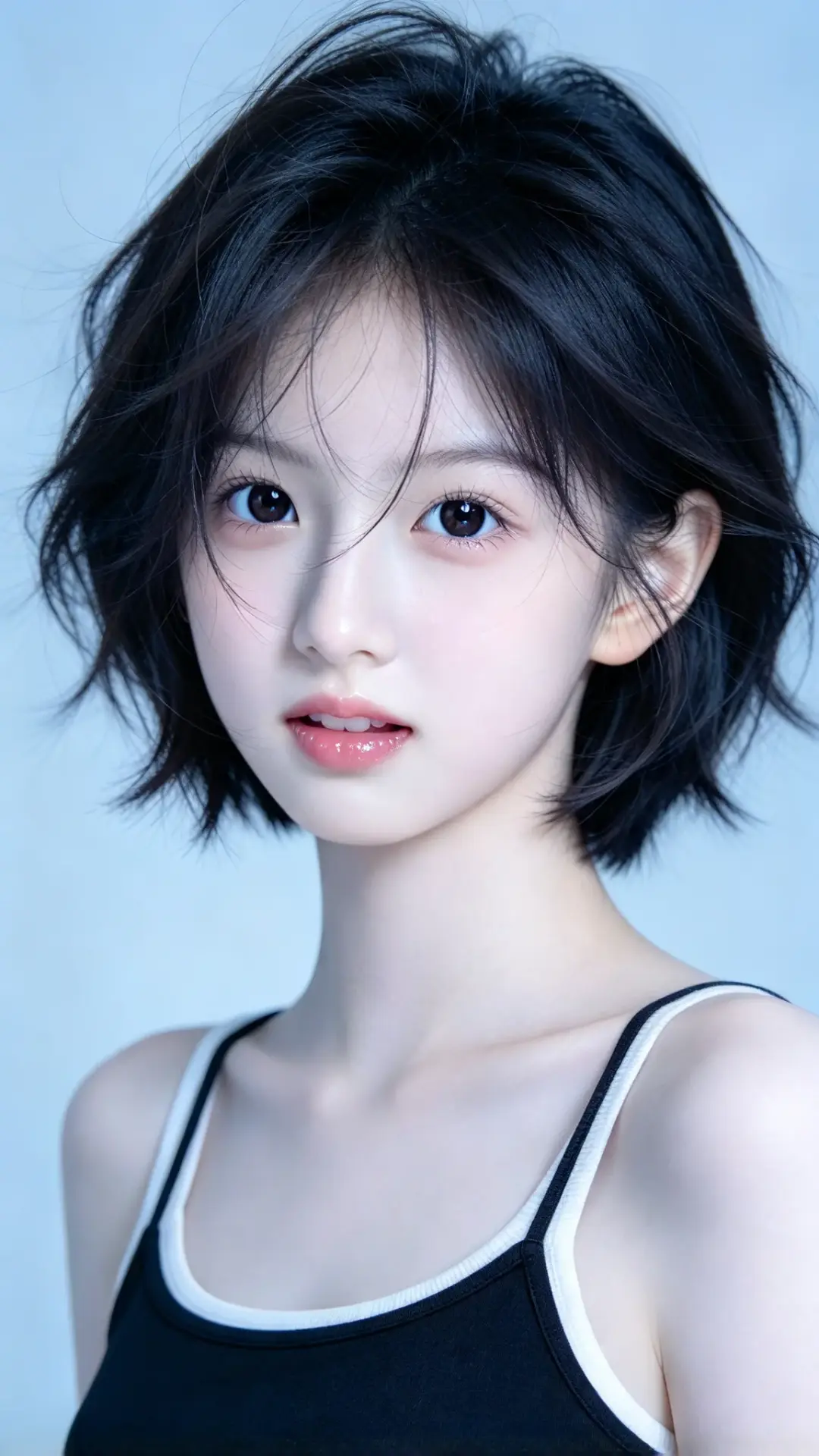 东方冷艳美人半身特写