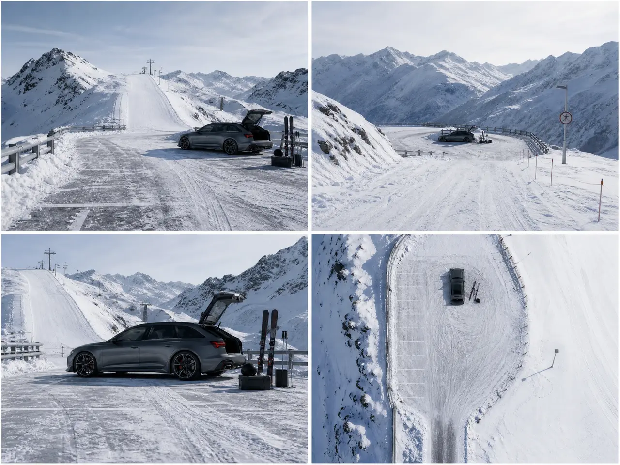 奥迪 RS6 Avant《The Same Arc》|L003 雪线停车点场景参考