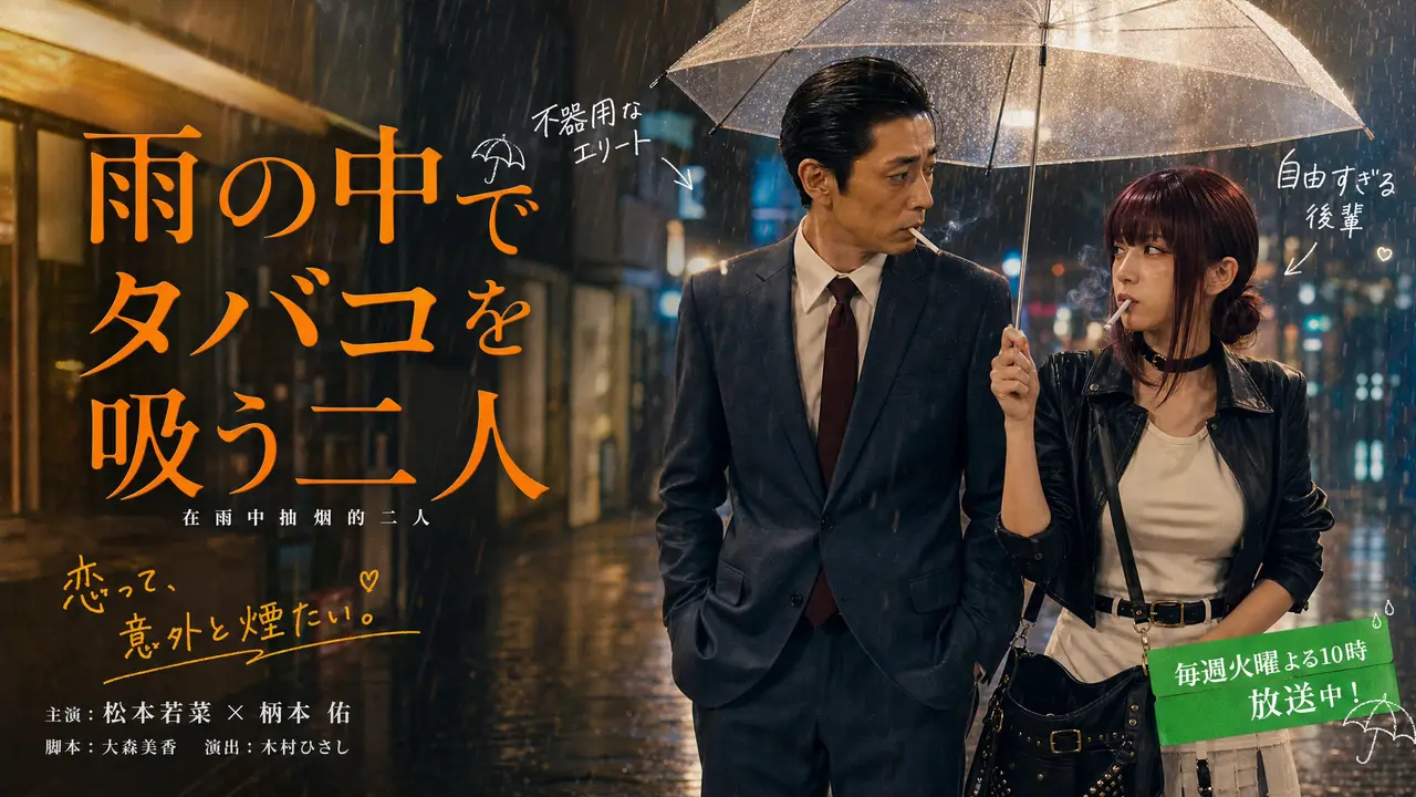 雨中陪一根🚬【在超市后门吞云吐雾的二人-真人版】