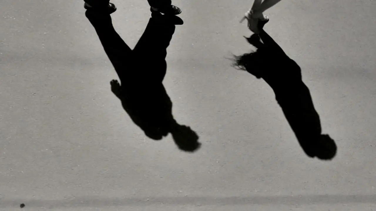 两个影子的故事｜《Just Tango On》｜四个投影同行·重合分离·v2·10秒·Seedance2.5