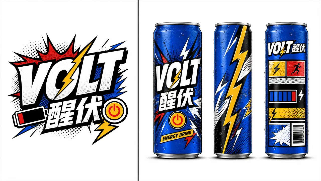 “VOLT 醒伏” 能量饮料TVC｜图片节点 2