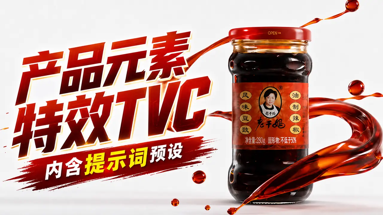 产品元素特效极简科技(内附提示词预设包)