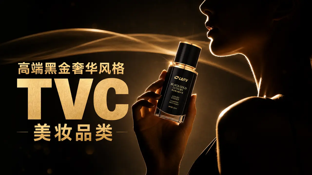 高端黑金奢华风格TVC|美妆品类