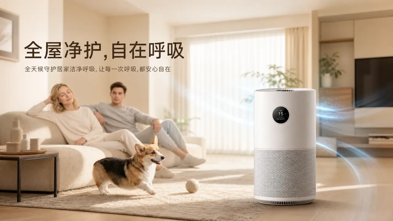 空气净化器跨境电商产品TVC广告视频