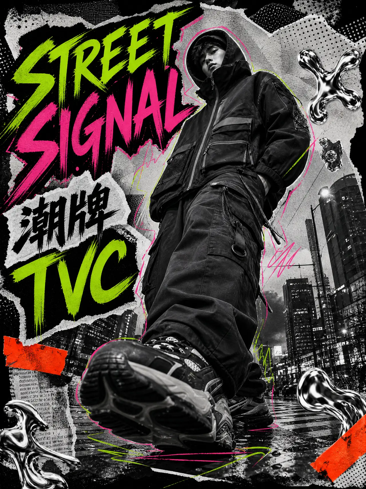 【街头信号】｜潮牌服装TVC｜封面制作