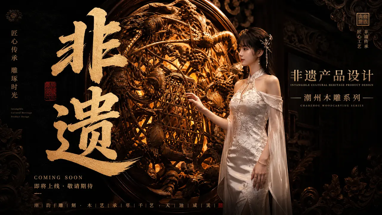 非遗潮州木雕x家居产品空间设计TVC
