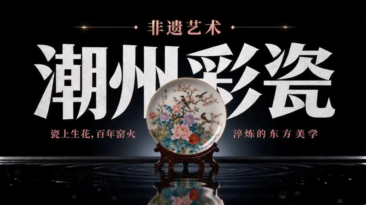 非遗艺术 潮州彩瓷