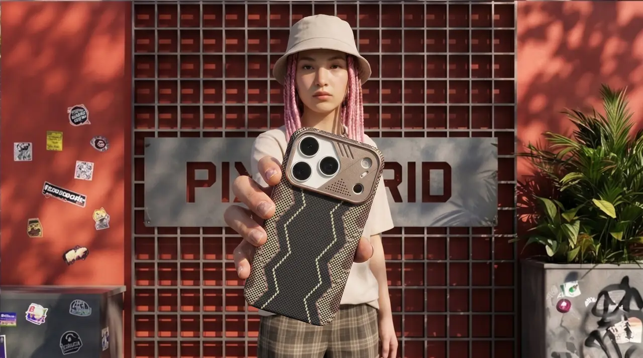「PIXELGRID」-品牌手机壳广告｜图片节点 18