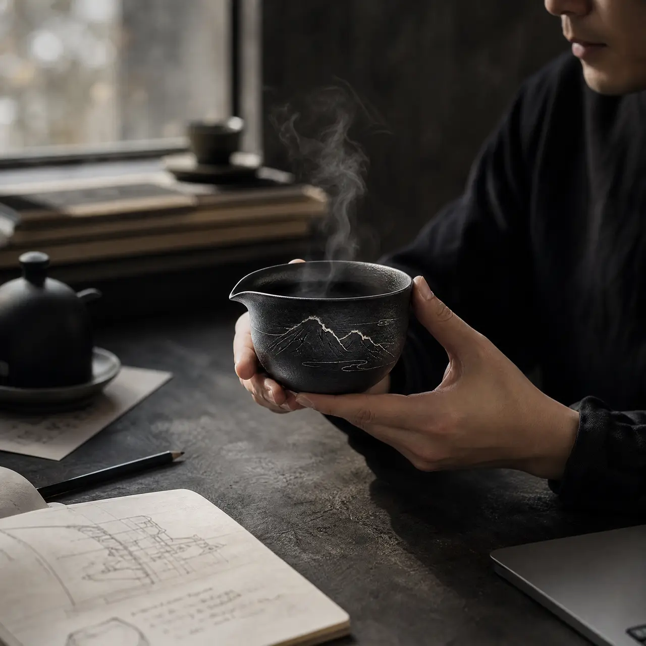 《器不语-白火茶具》-非遗手工TVC商业广告｜图片节点 11
