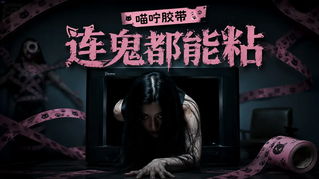 AI广告《喵咛胶带》