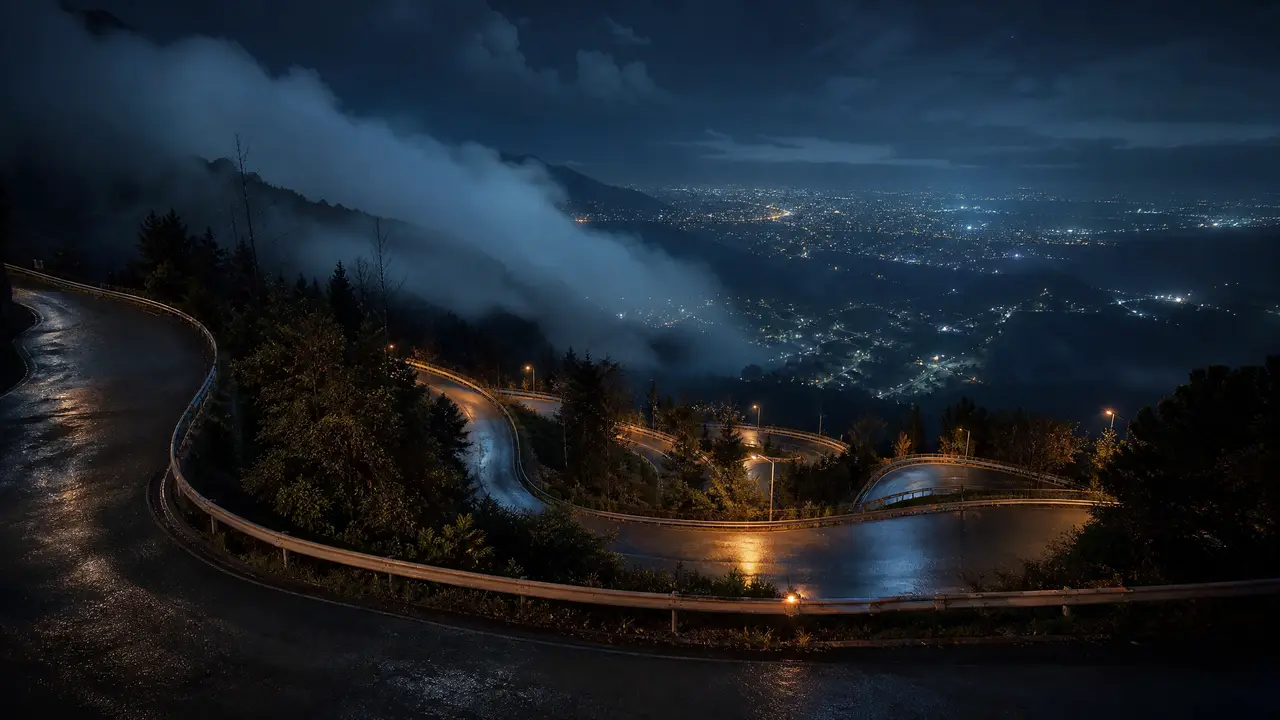 秋名山的传说，疾驰的红色闪电究竟是？！｜场景锚点-秋名山夜路