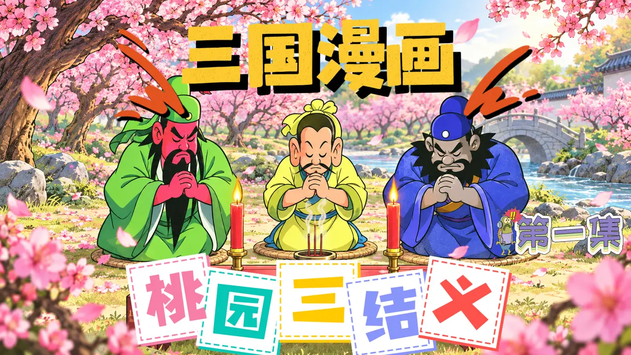 三国漫画-桃园三结义