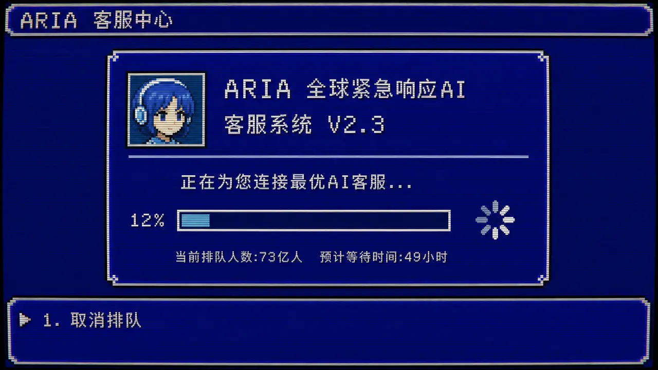 末日倒计时客服|ARIA客服界面UI A3