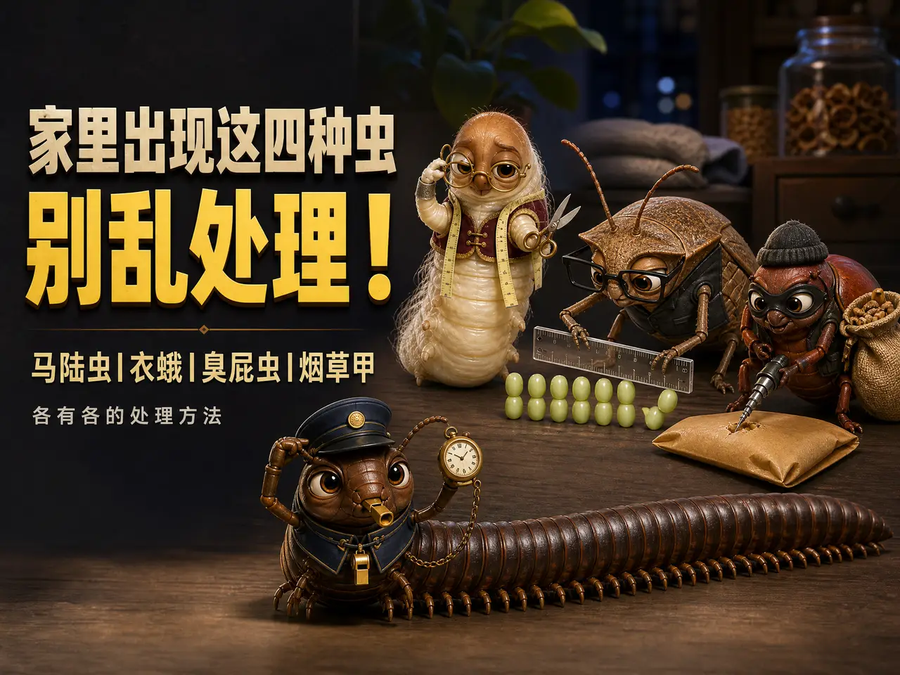 家里出现这四种虫,别乱处理!