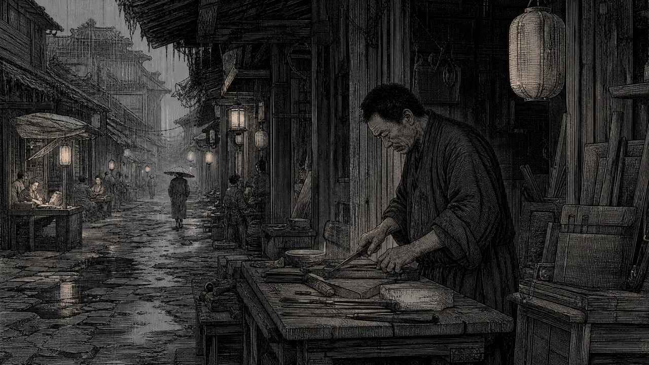 市井故事:木蛾点灯|沉静疲惫的中年木匠