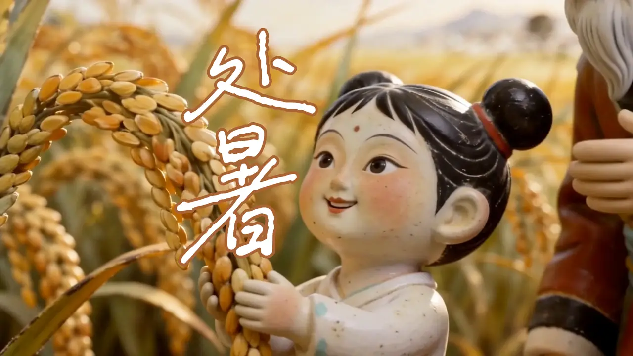 水墨陶俑|节气·处暑