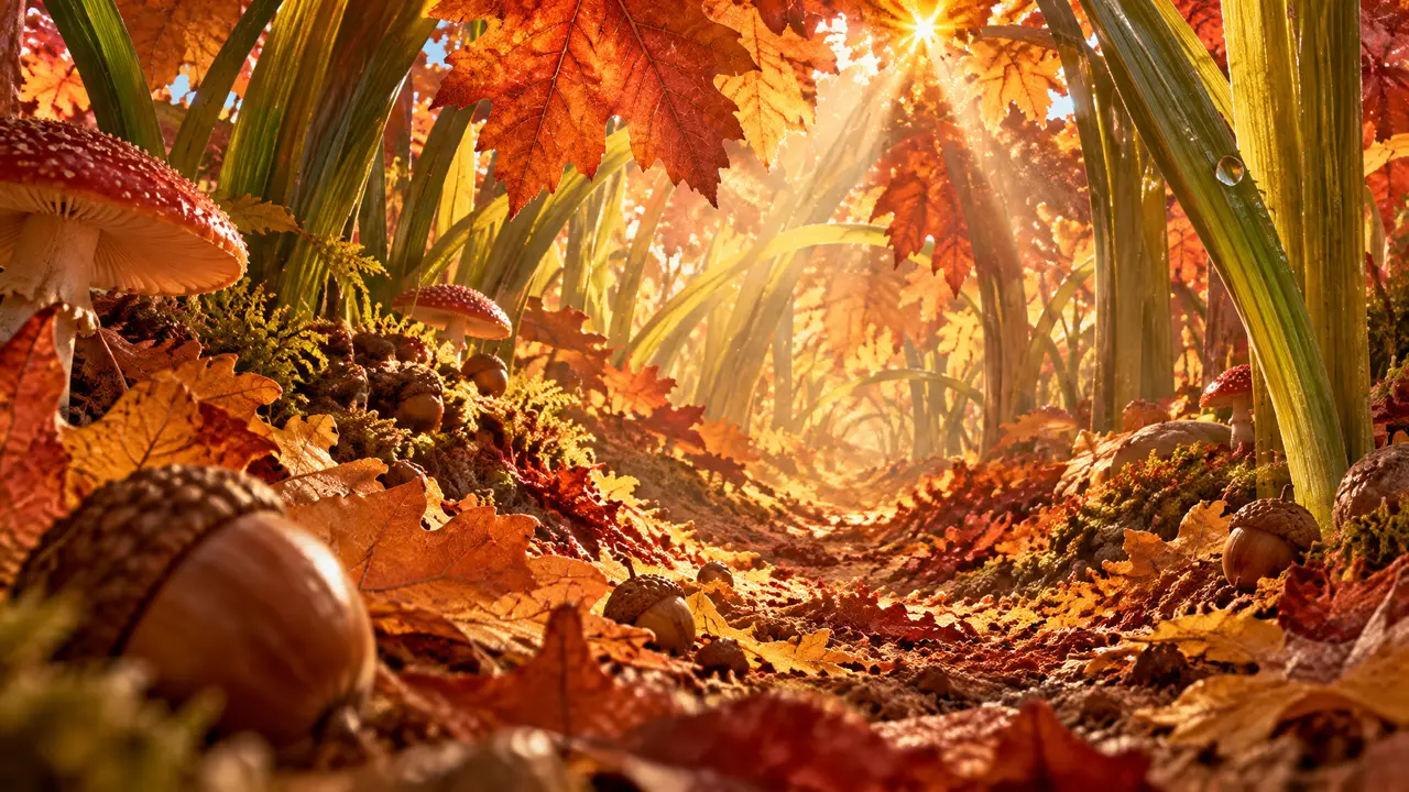 新爱丽丝梦游・坠入秋天的微型王国🍂🐿️|场景锚点-微缩森林空间(派生)