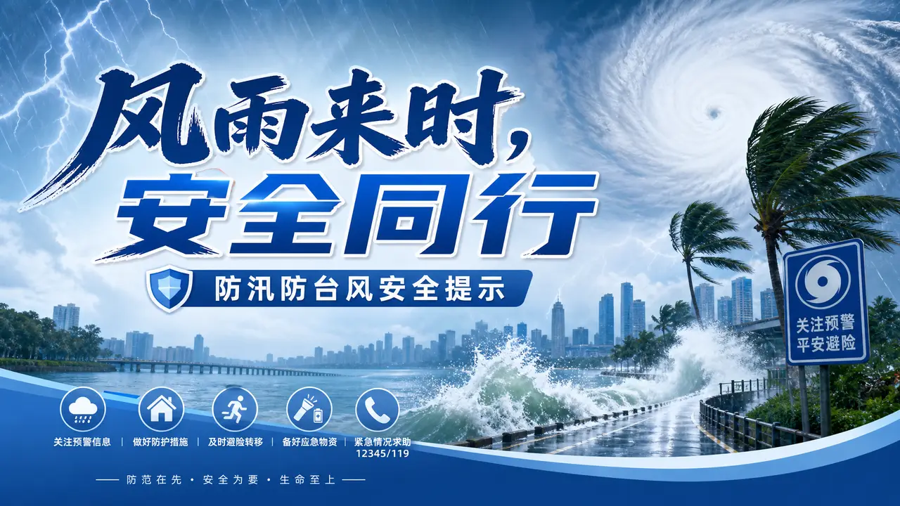 应对台风“沙德尔”各项防御工作|封面设计