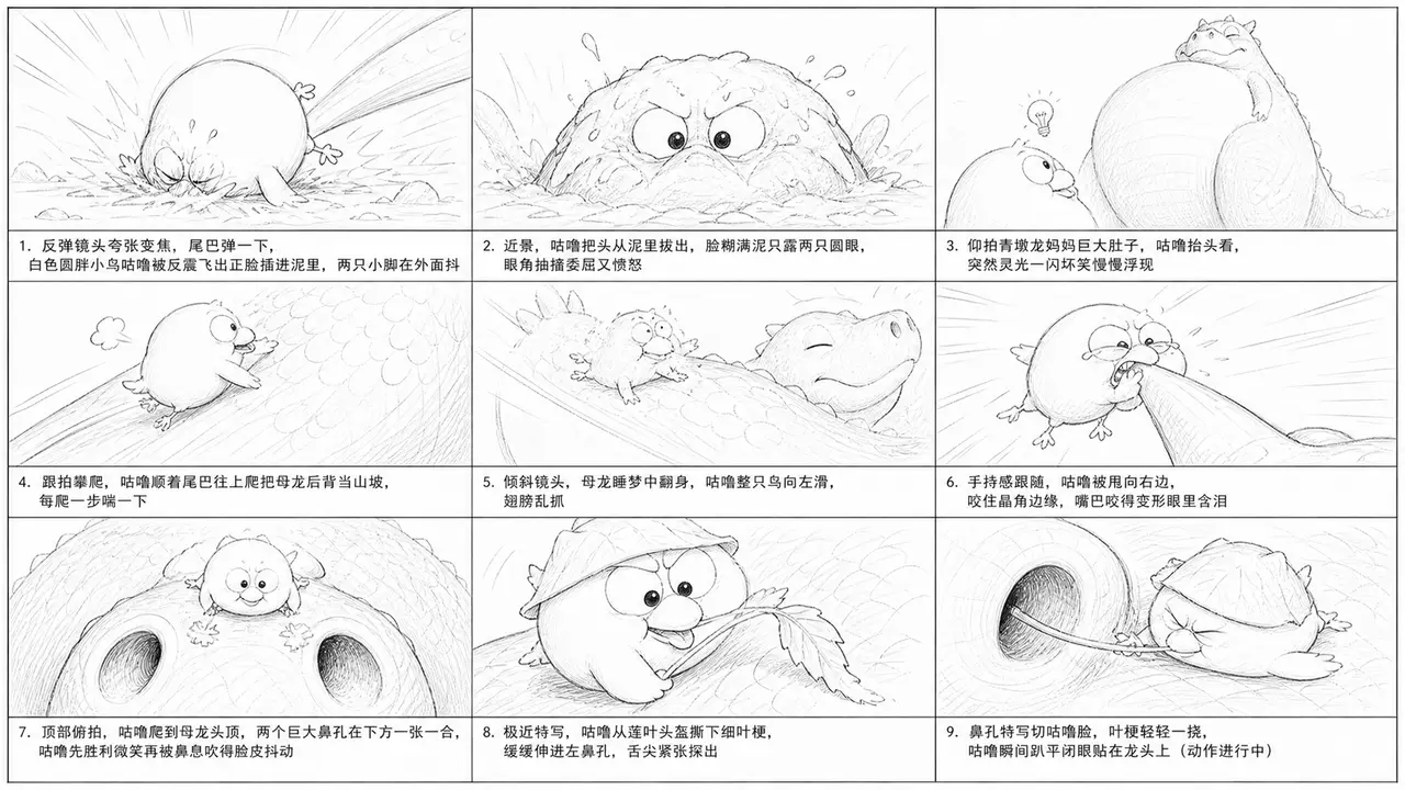 JK偷蛋大作战|分镜草图-第3段