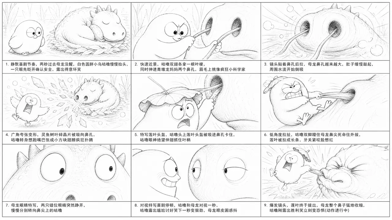 JK偷蛋大作战|分镜草图-第4段