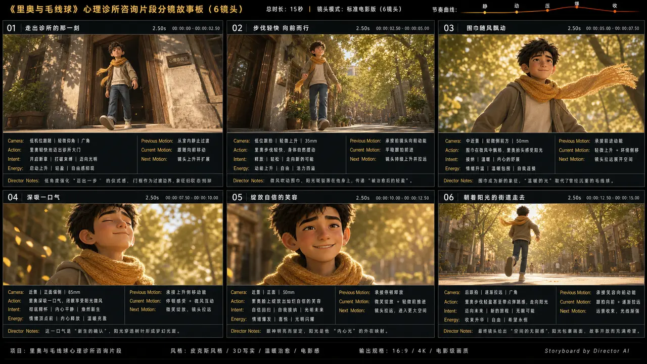 解不开的结|皮克斯故事板模板|全能动态分镜故事板
