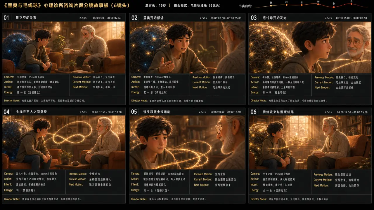 解不开的结|皮克斯故事板模板|全能动态分镜故事板