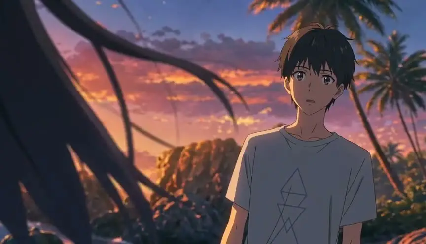 臆想之下｜男主中景·环绕运镜·海岸陆地·发尾极虚·夕阳