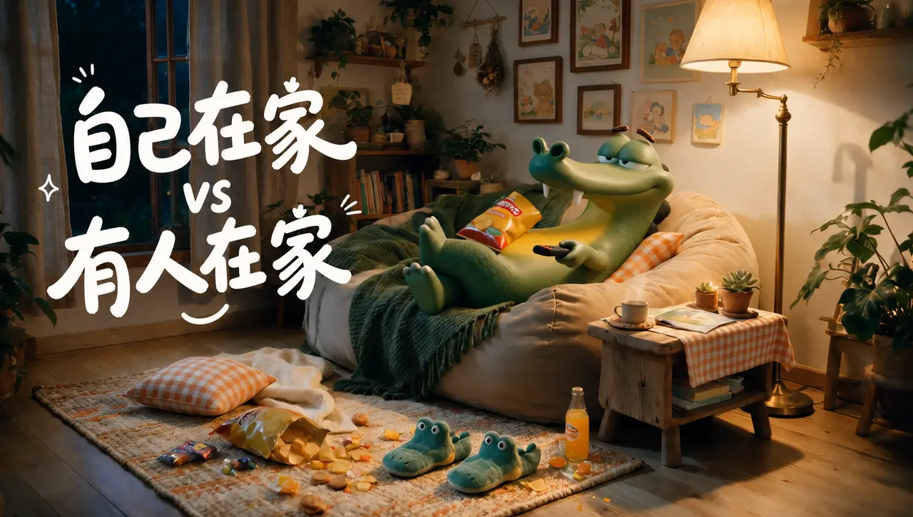 自己在家vs有人在家