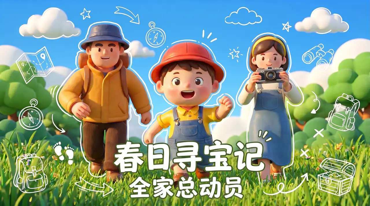 《春日寻宝记·全家总动员》 | 3D亲子治愈动画短片