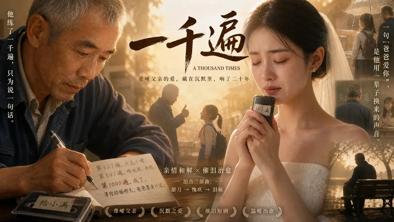 《一千遍》AIGC创意性微电影 催泪治愈｜图片节点 1